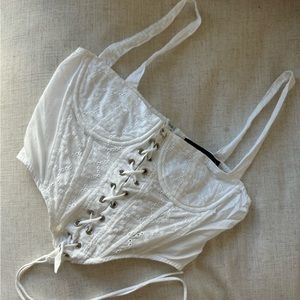 White Corset Top